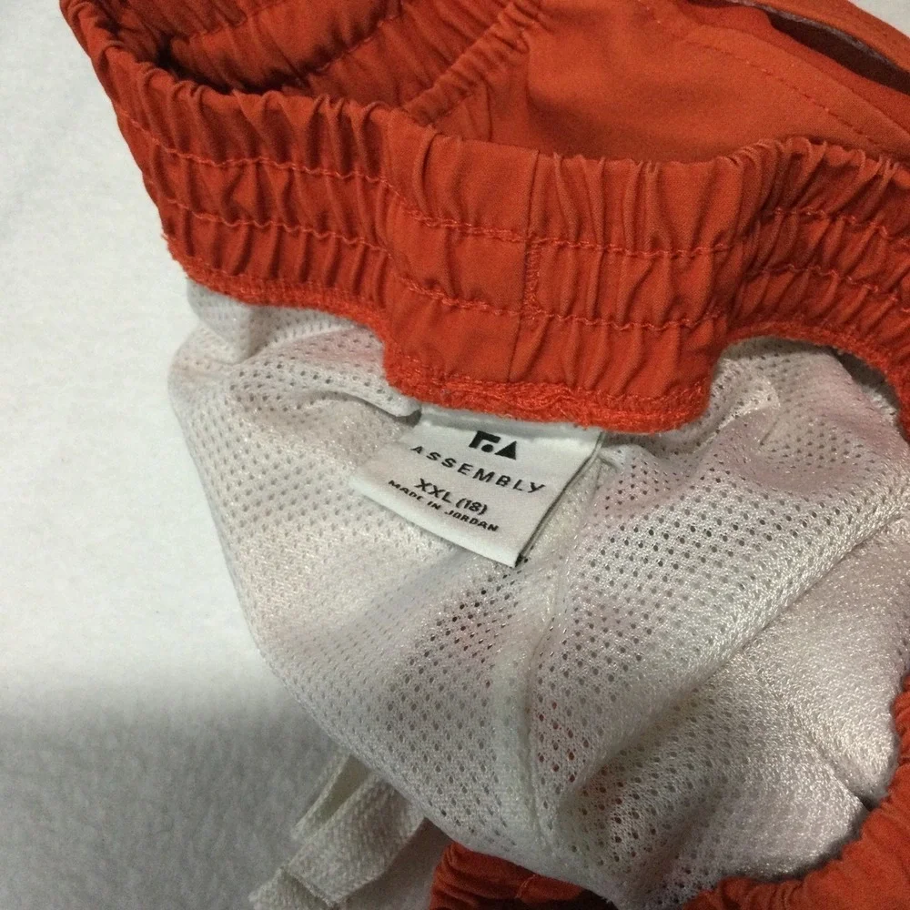 Free Assembly Boys Orange Ombre‎ Swim Trunks Mesh Lined Board Shorts XXL 18